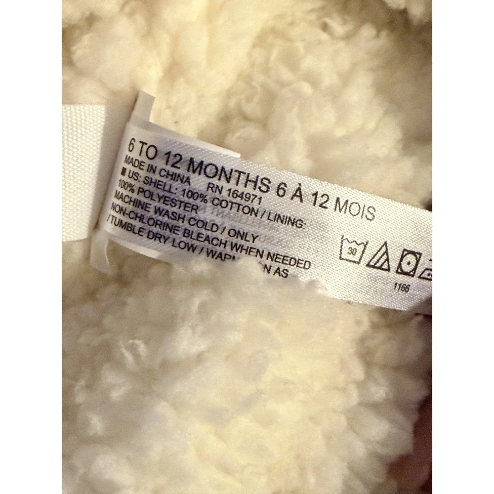 NWT Janie and Jack Baby Trapper‎ Hat Plaid Sherpa Lined 6–12 Months Ear Muff